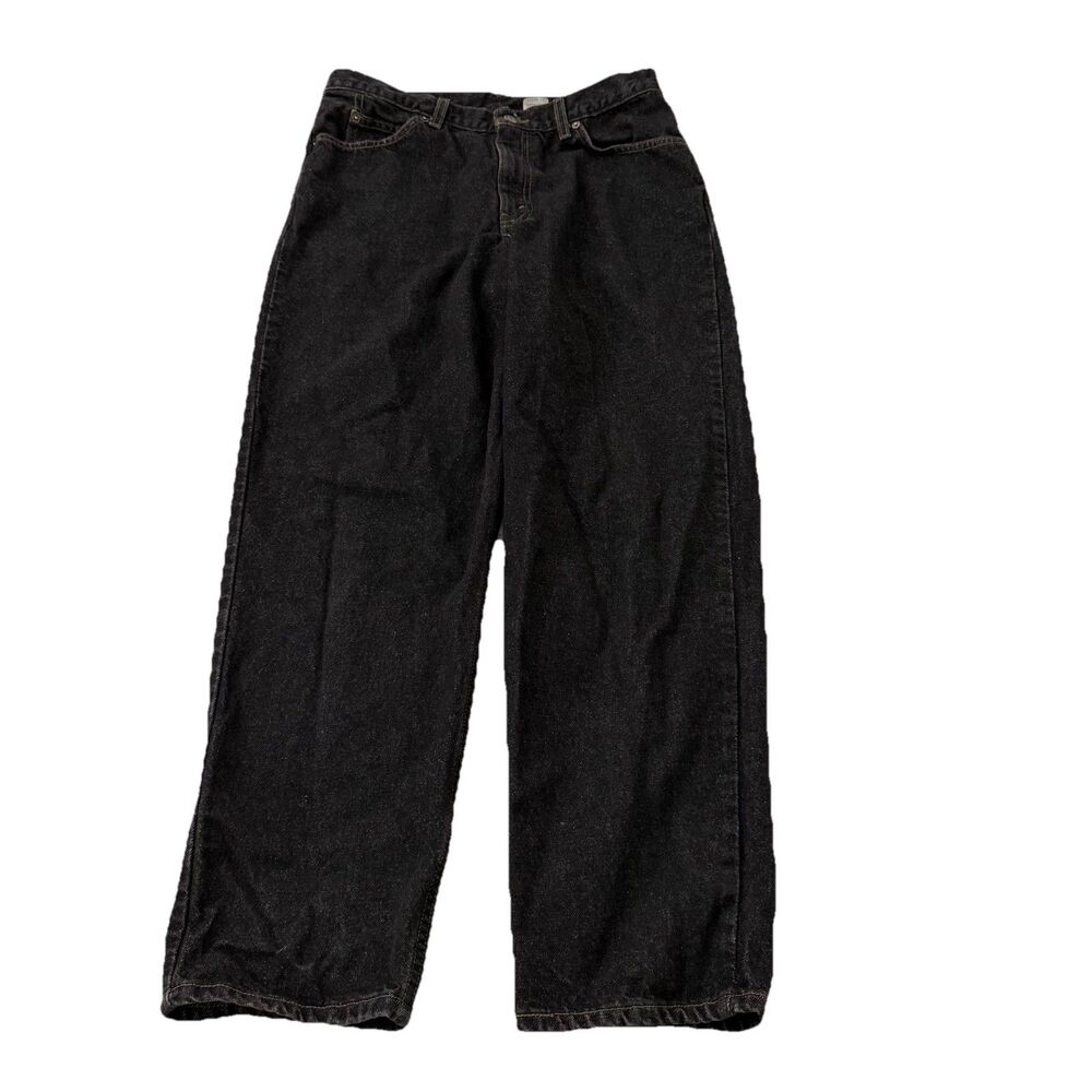 Brittania Jeans Mens 34x30 Black Relaxed Straight Leg Denim Vintage 90s Grunge